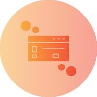 Dialog box warning Gradient Circle Icon vector