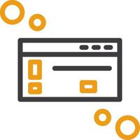 Dialog box warning Line Two Color Icon vector