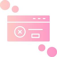 Dialog box error Solid Multi Gradient Icon vector