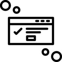 Dialog box success Line Icon vector