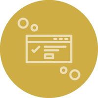 Dialog box success Line Multi color Icon vector