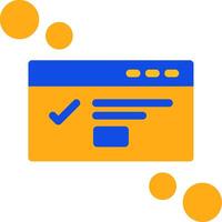 Dialog box success Flat Two Color Icon vector