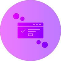 Dialog box success Gradient Circle Icon vector