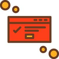 Dialog box success Filled Shadow Circle Icon vector