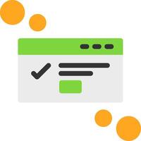 Dialog box success Flat Icon vector