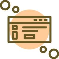 Dialog box info Linear Circle Icon vector