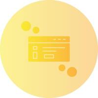 Dialog box info Gradient Circle Icon vector