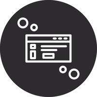Dialog box info Inverted Icon vector