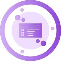 Dialog box info Glyph Gradient Icon vector