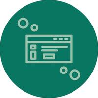 Dialog box info Line Multi color Icon vector