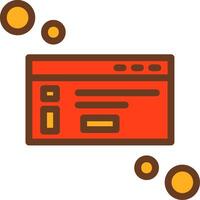 Dialog box info Filled Shadow Circle Icon vector