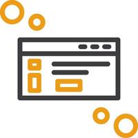Dialog box info Line Two Color Icon vector