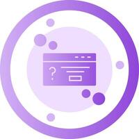 Dialog box question Glyph Gradient Icon vector