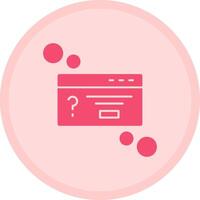Dialog box question Multicolor Circle Icon vector