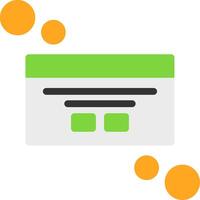 Dialog box customization Flat Icon vector