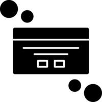 Dialog box customization Glyph Icon vector