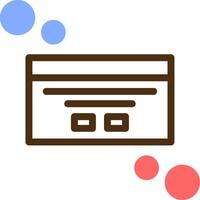 Dialog box customization Color Filled Icon vector