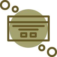 Dialog box customization Linear Circle Icon vector