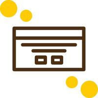 Dialog box customization Yellow Lieanr Circle Icon vector
