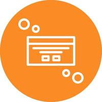 Dialog box customization Outline Circle Icon vector