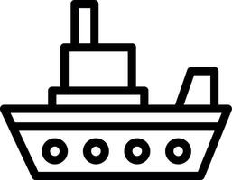 Ship Line Icon vector