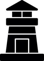 Lighthouse Glyph Icon vector