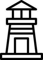 Lighthouse Line Icon vector