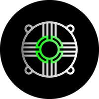 Lifebuoy Dual Gradient Circle Icon vector