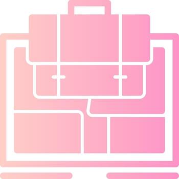 mapa sólido multi degradado icono vector