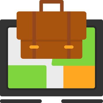 Map Flat Icon vector