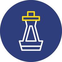 Buoy Dual Line Circle Icon vector