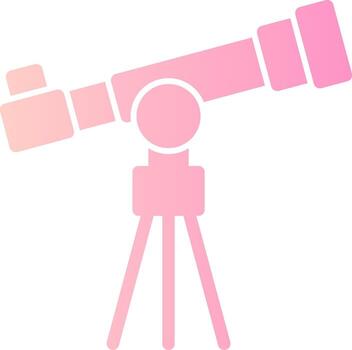 Telescope Solid Multi Gradient Icon vector