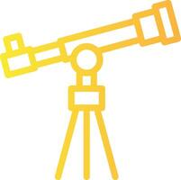 Telescope Linear Gradient Icon vector