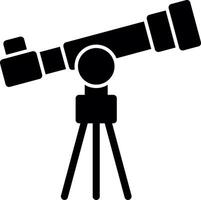 Telescope Glyph Icon vector