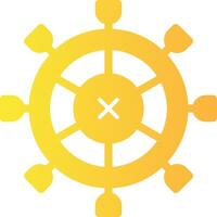 Helm Solid Multi Gradient Icon vector