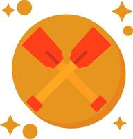 Oar Tailed Color Icon vector