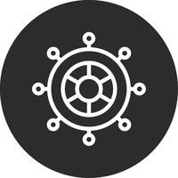 Rudder Inverted Icon vector