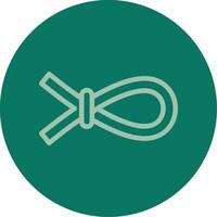 Nautical rope Line Multi color Icon vector