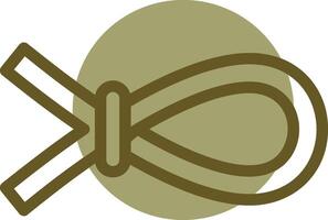 Nautical rope Linear Circle Icon vector