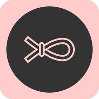 Nautical rope Linear Round Icon vector