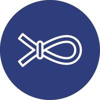 Nautical rope Outline Circle Icon vector
