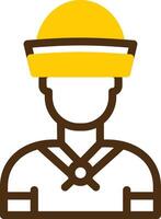 Sailor Yellow Lieanr Circle Icon vector