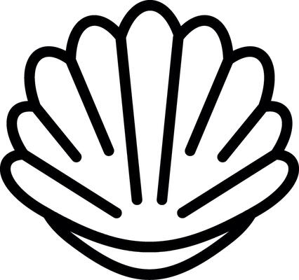 Seashell Line Icon