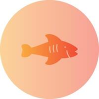Fish Gradient Circle Icon vector