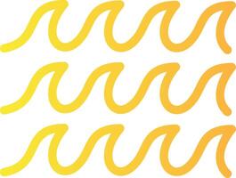 Wave Linear Gradient Icon vector