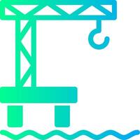 Harbor Solid Multi Gradient Icon vector