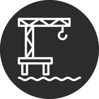 Harbor Inverted Icon vector