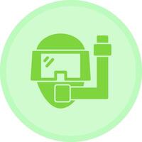 Diving mask Multicolor Circle Icon vector