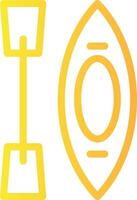 Kayak Linear Gradient Icon vector
