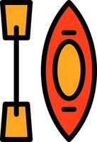 Kayak Line Filled Icon vector